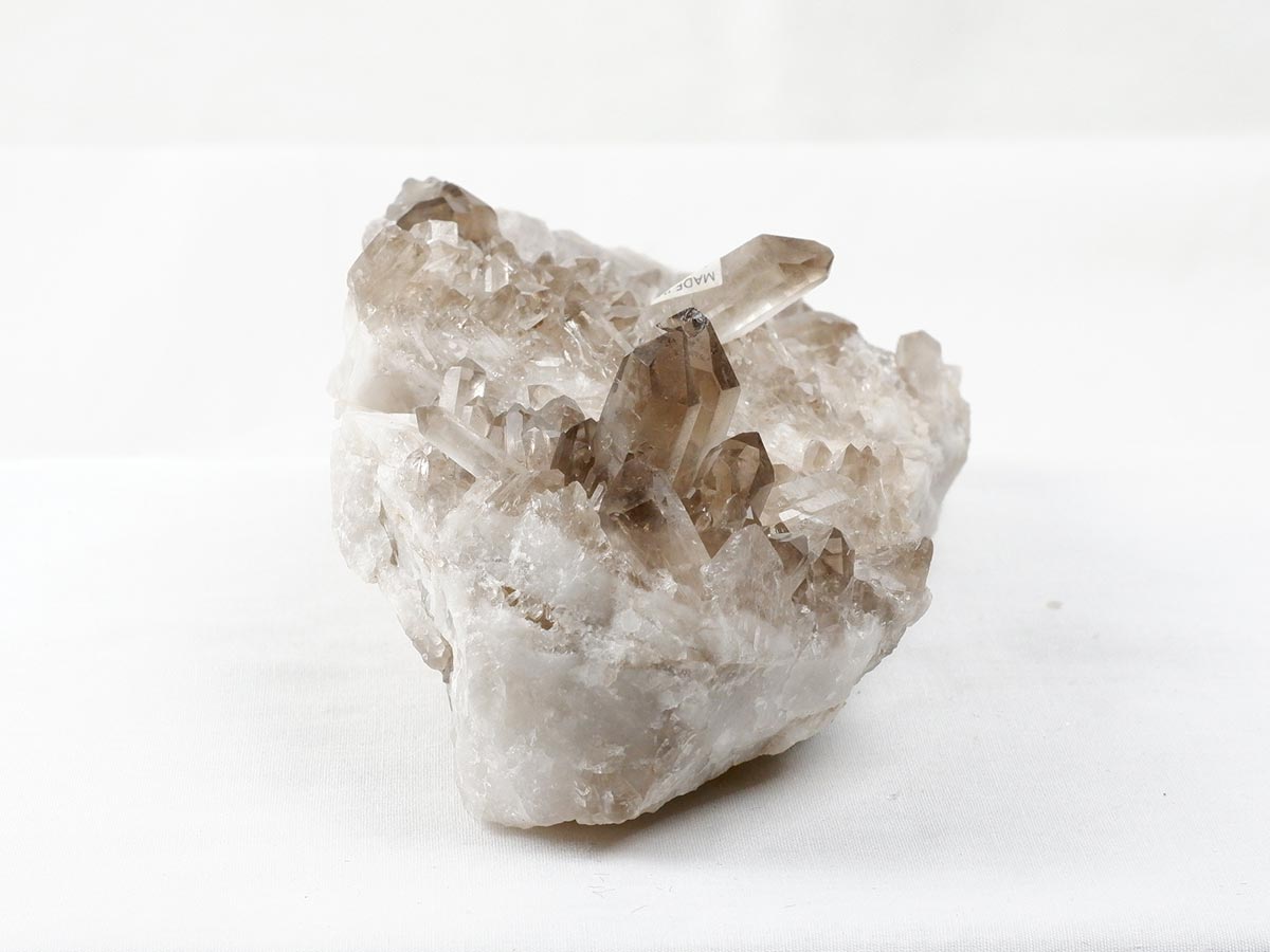 スモーキークォーツ クラスター ブラジル産 煙水晶 原石 一点物 282-727