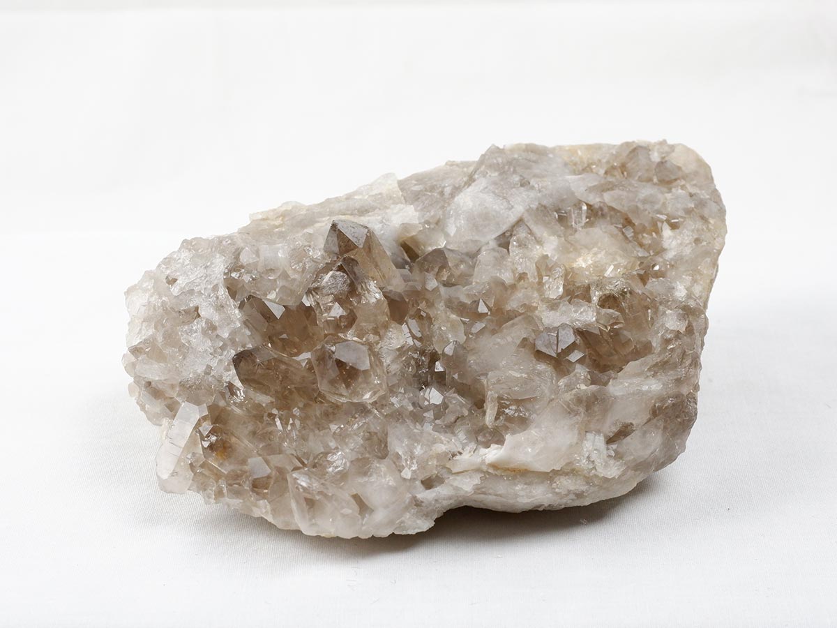 スモーキークォーツ クラスター ブラジル産 煙水晶 原石 一点物 282-729