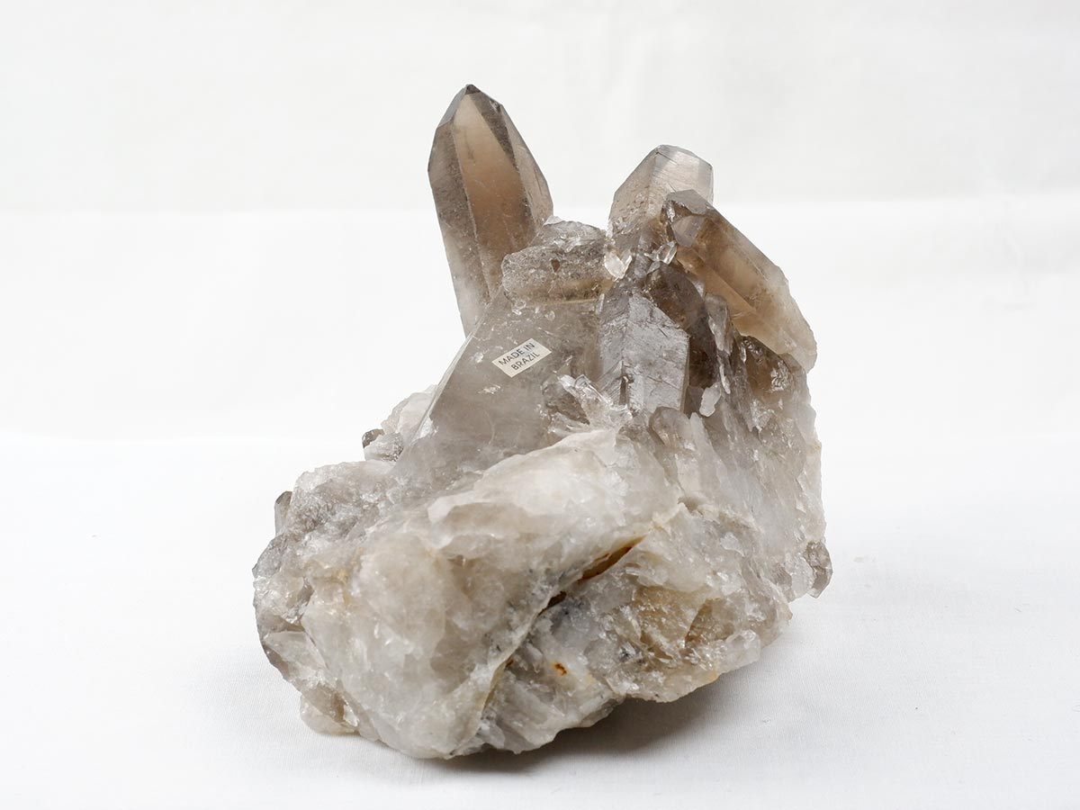 スモーキークォーツ クラスター ブラジル産 煙水晶 原石 一点物 282-730