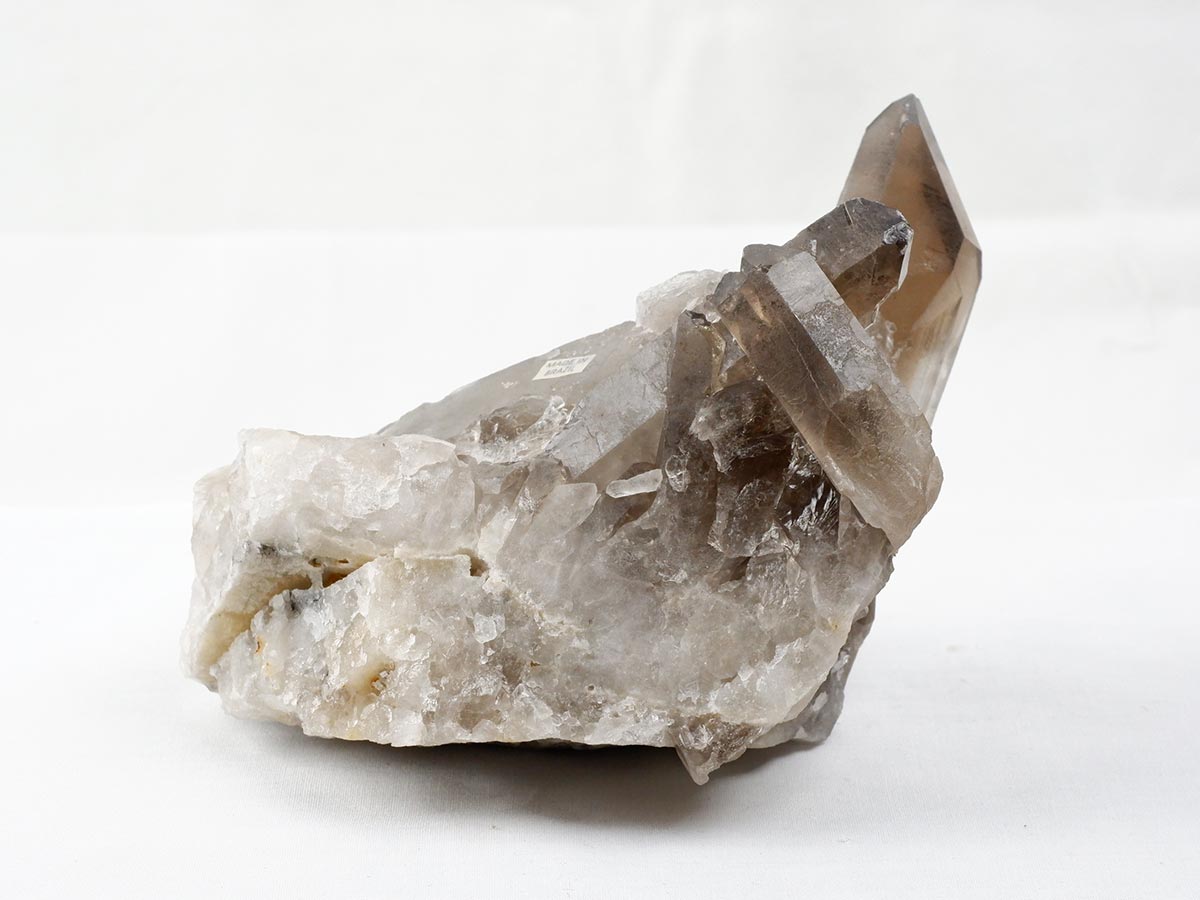 スモーキークォーツ クラスター ブラジル産 煙水晶 原石 一点物 282-730