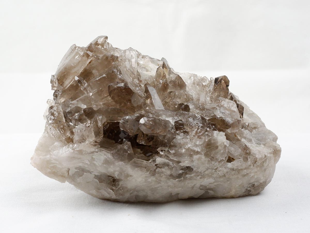 1.1Kg スモーキークォーツ クラスター ブラジル産 煙水晶 原石 一点物 282-732