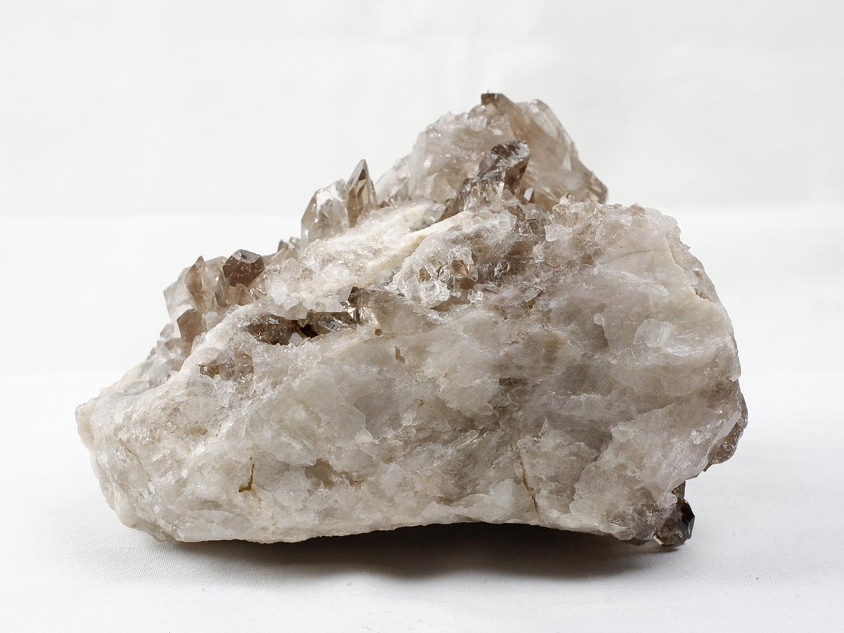 1.1Kg スモーキークォーツ クラスター ブラジル産 煙水晶 原石 一点物 282-732