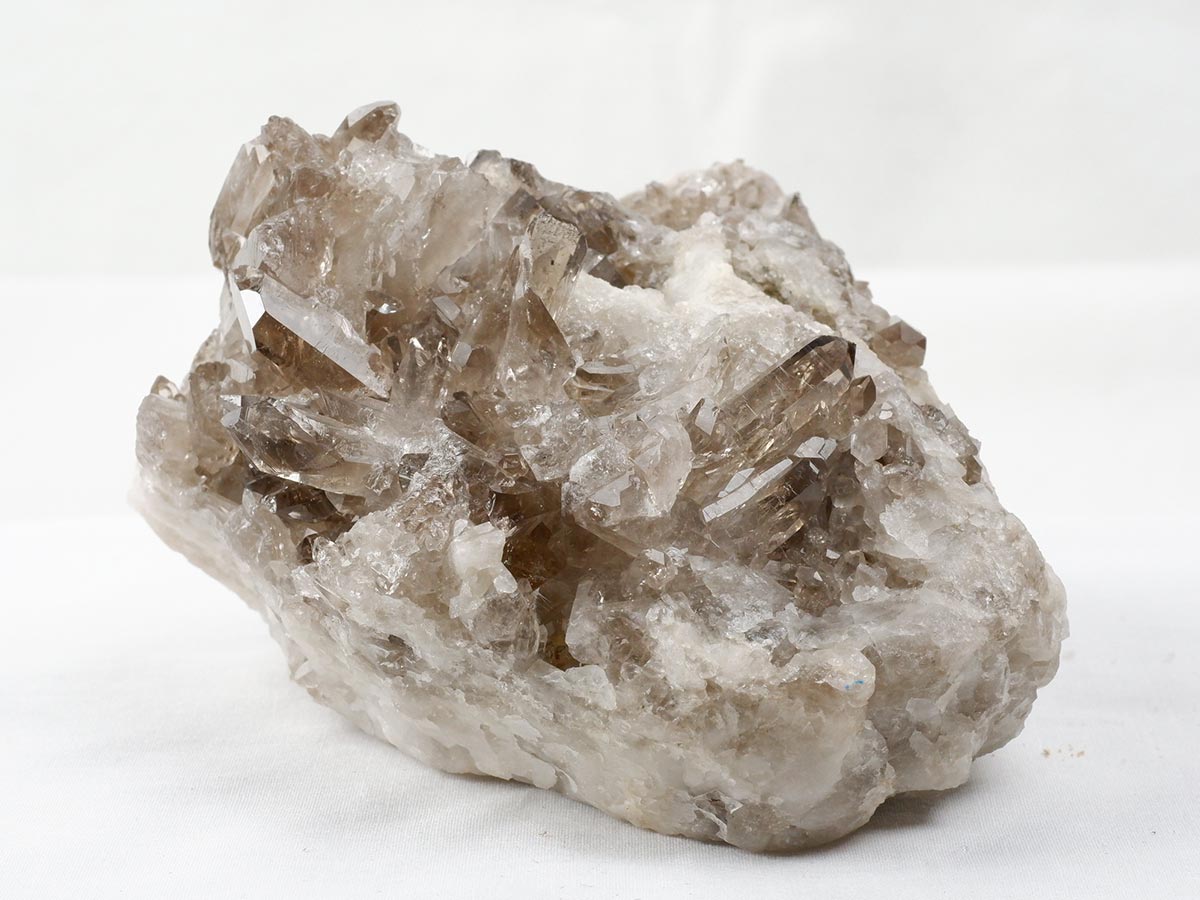 1.1Kg スモーキークォーツ クラスター ブラジル産 煙水晶 原石 一点物 282-732