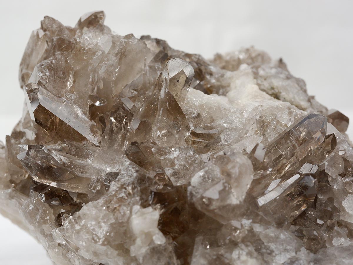 1.1Kg スモーキークォーツ クラスター ブラジル産 煙水晶 原石 一点物 282-732