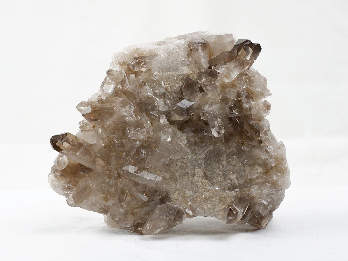 1.1Kg スモーキークォーツ クラスター ブラジル産 煙水晶 原石 一点物 282-733