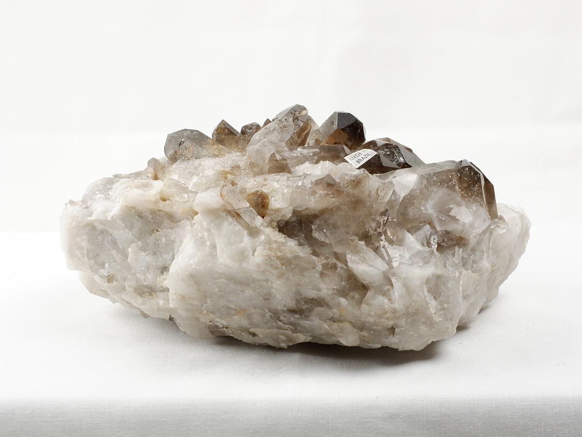 1.6Kg スモーキークォーツ クラスター ブラジル産 煙水晶 原石 一点物 282-735