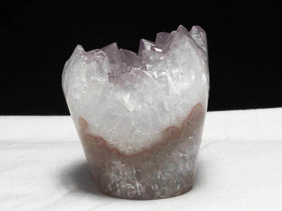 アメジストクラスター 原石 ウルグアイ産 花型 フラワー amethyst 一点物 282-736