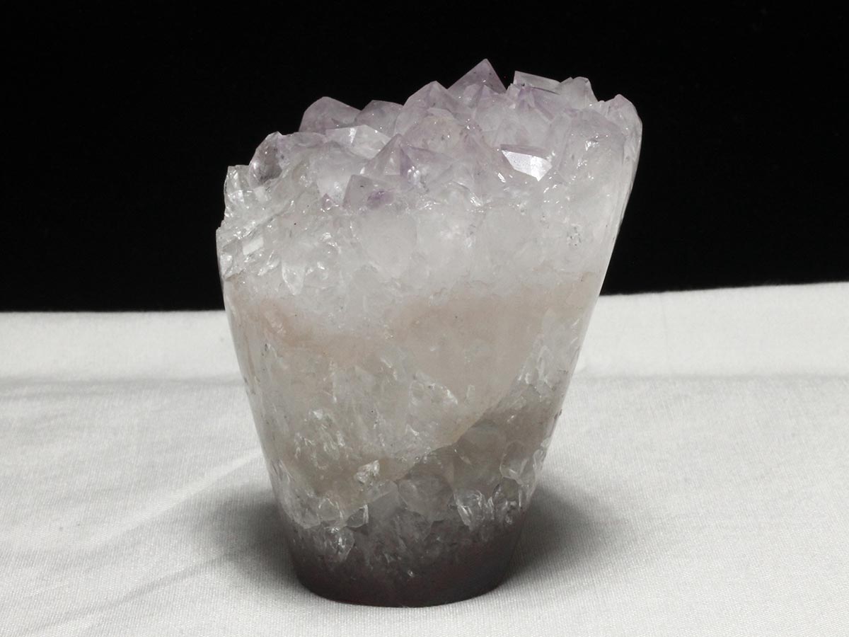 アメジストクラスター 原石 ウルグアイ産 花型 フラワー amethyst 一点物 282-737