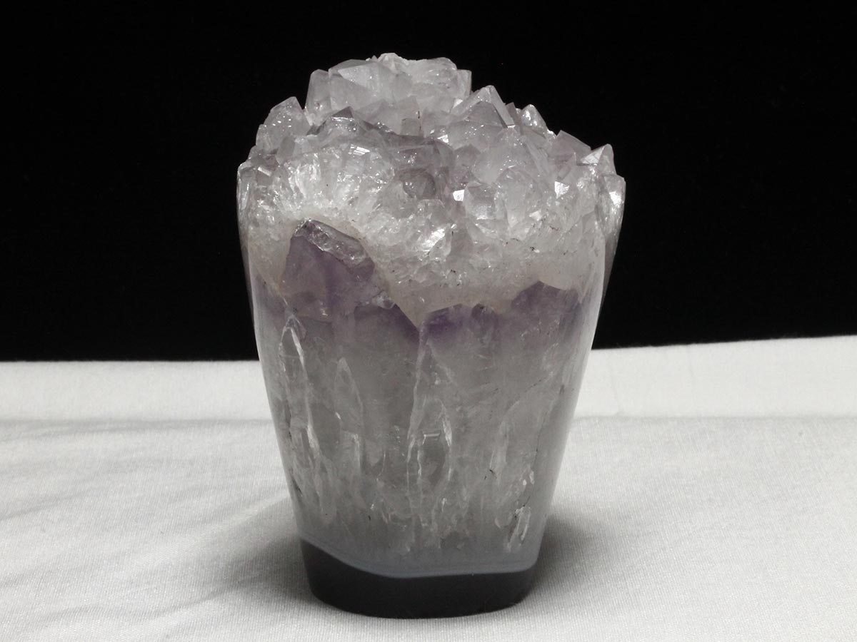 アメジストクラスター 原石 ウルグアイ産 花型 フラワー amethyst 一点物 282-738