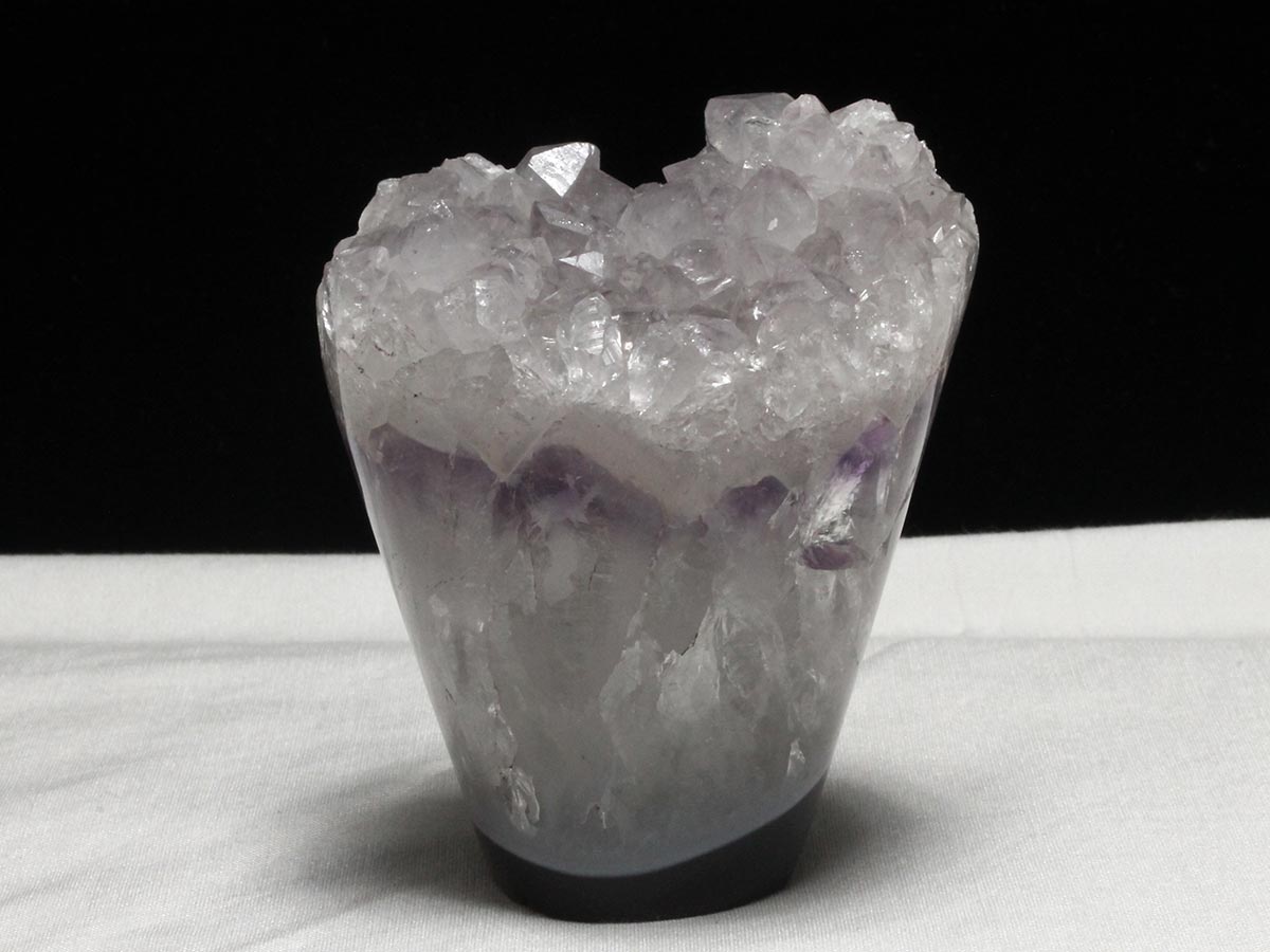 アメジストクラスター 原石 ウルグアイ産 花型 フラワー amethyst 一点物 282-738