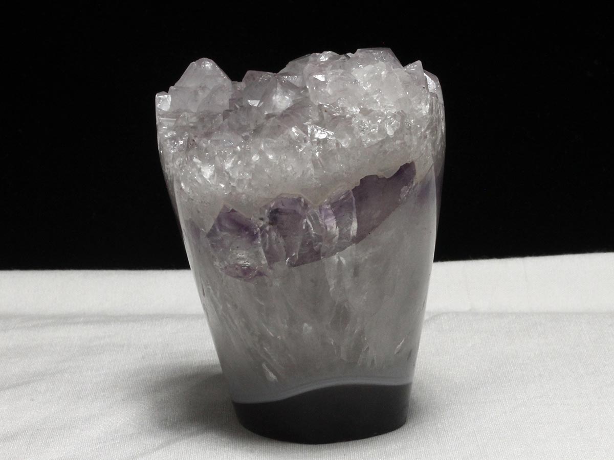 アメジストクラスター 原石 ウルグアイ産 花型 フラワー amethyst 一点物 282-738