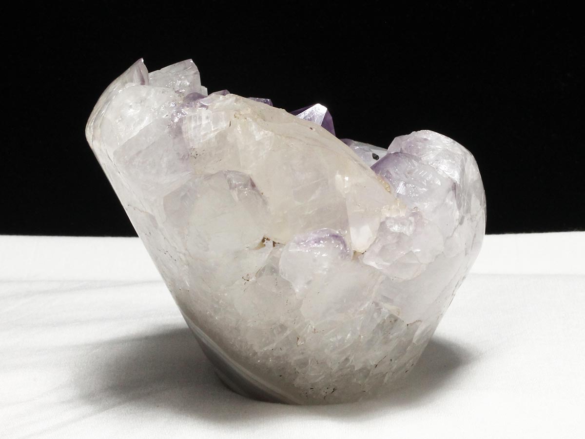 1.3Kg アメジストクラスター 原石 ウルグアイ産 花型 フラワー amethyst 一点物 282-742