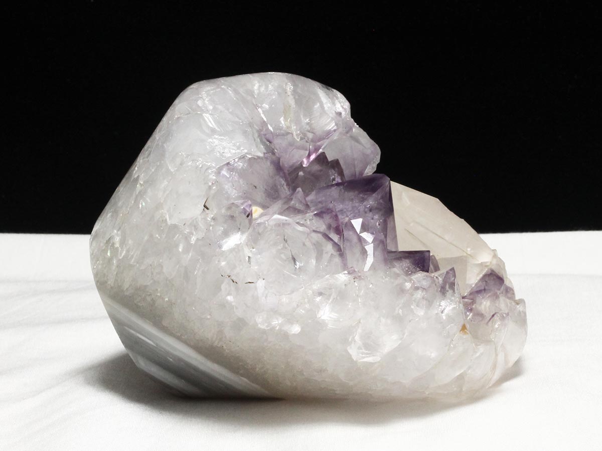 1.3Kg アメジストクラスター 原石 ウルグアイ産 花型 フラワー amethyst 一点物 282-742