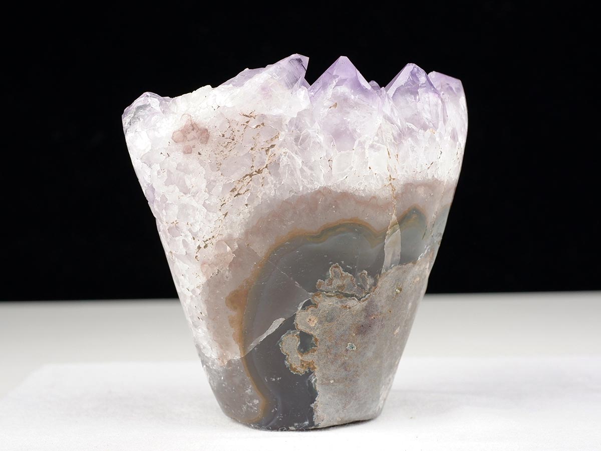 アメジストクラスター 原石 ウルグアイ産 花型 フラワー amethyst 一点物 282-744