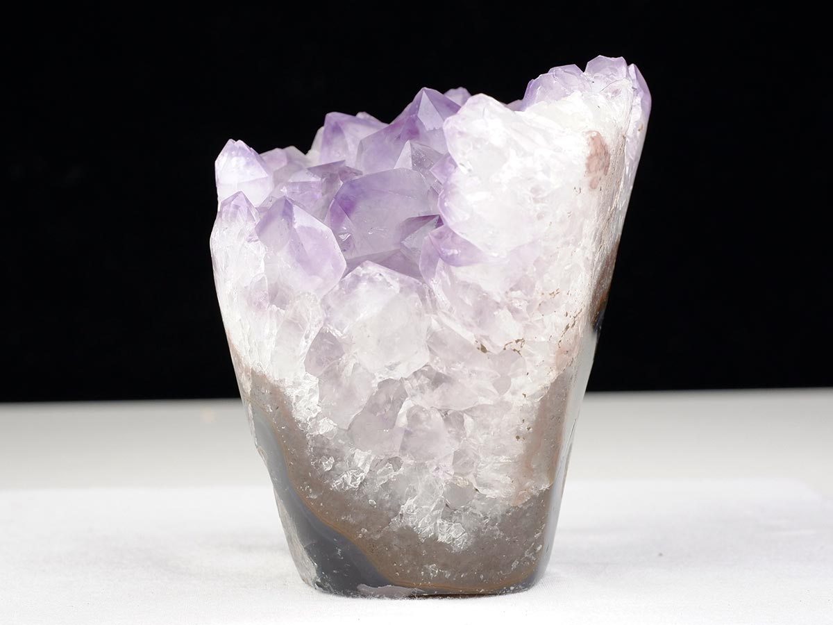 アメジストクラスター 原石 ウルグアイ産 花型 フラワー amethyst 一点物 282-744