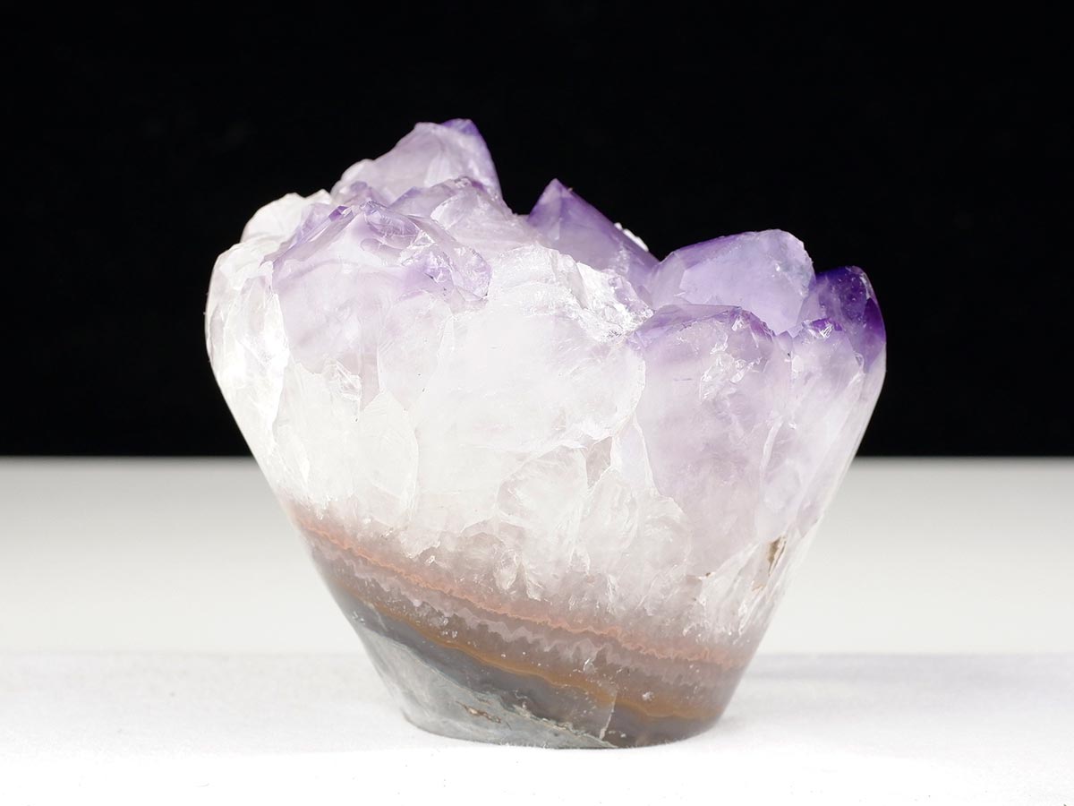 アメジストクラスター 原石 ウルグアイ産 花型 フラワー amethyst 一点物 282-745