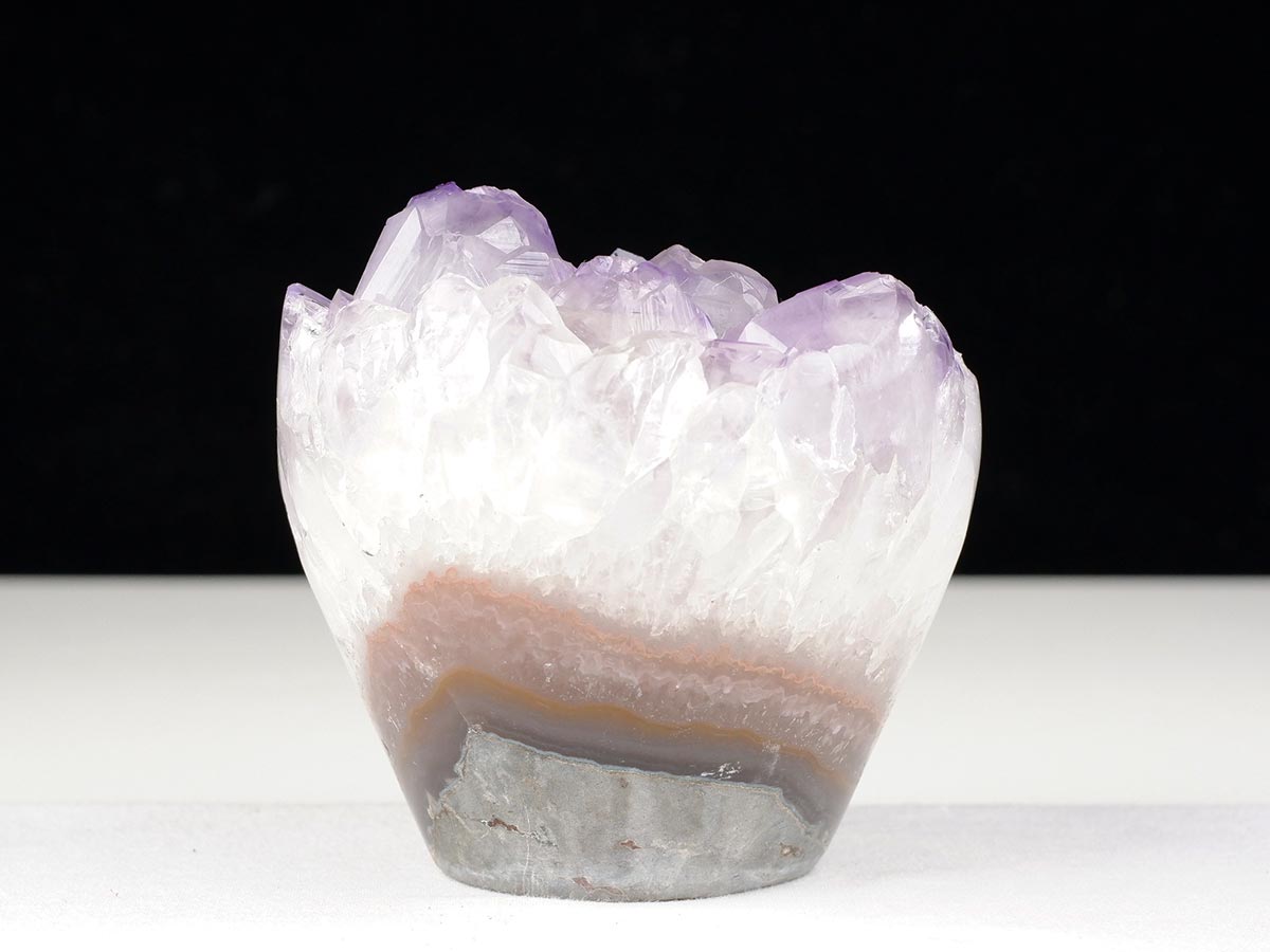 アメジストクラスター 原石 ウルグアイ産 花型 フラワー amethyst 一点物 282-745