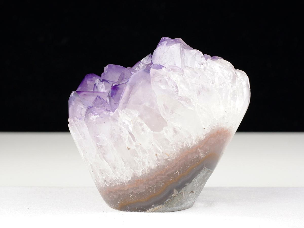 アメジストクラスター 原石 ウルグアイ産 花型 フラワー amethyst 一点物 282-745