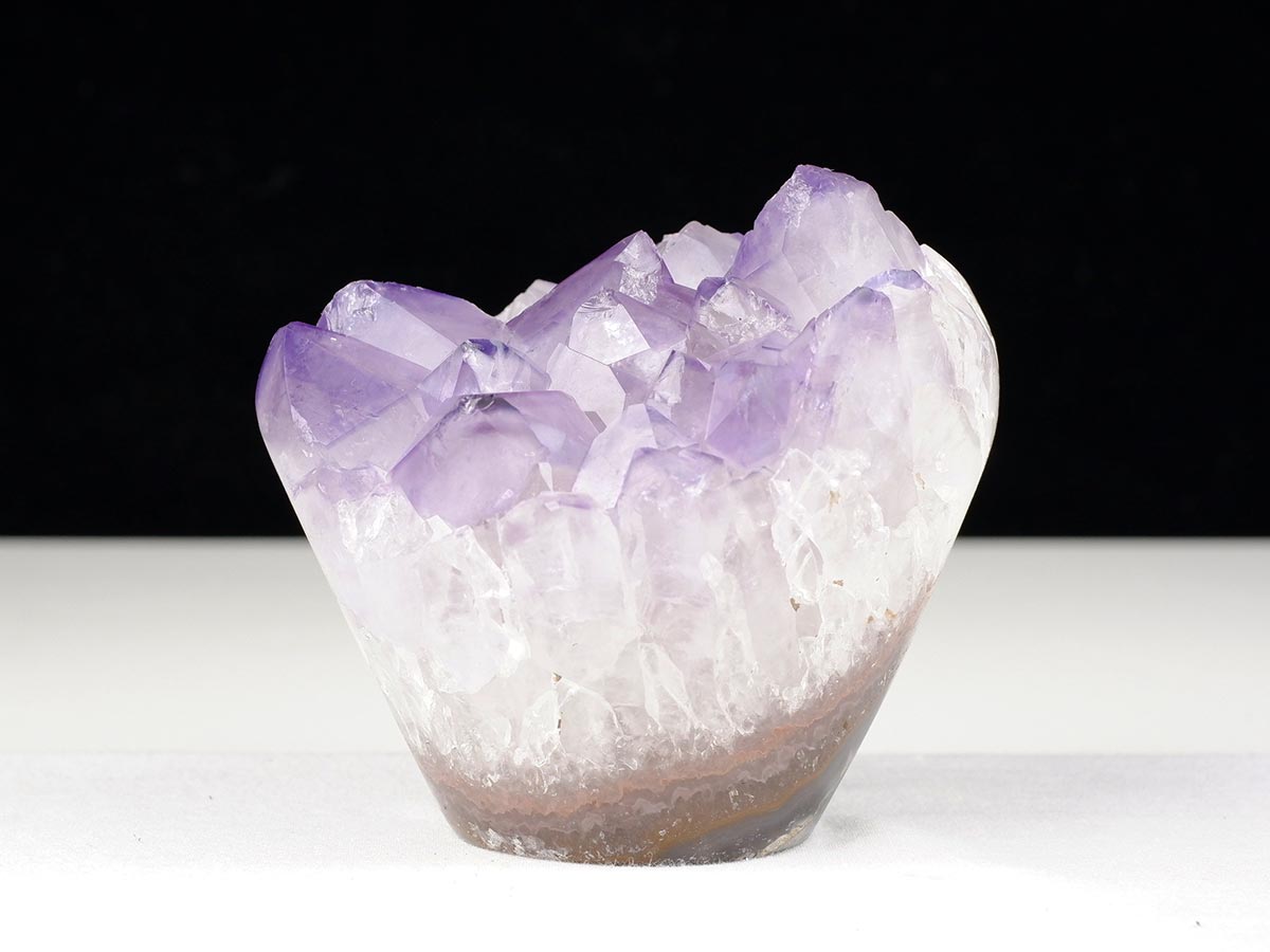 アメジストクラスター 原石 ウルグアイ産 花型 フラワー amethyst 一点物 282-745