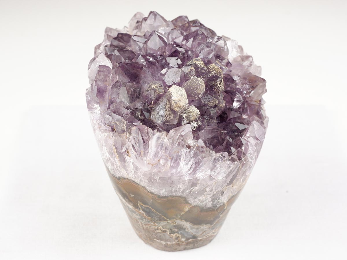 1.1Kg アメジストクラスター 原石 ウルグアイ産 花型 フラワー amethyst 一点物 282-746
