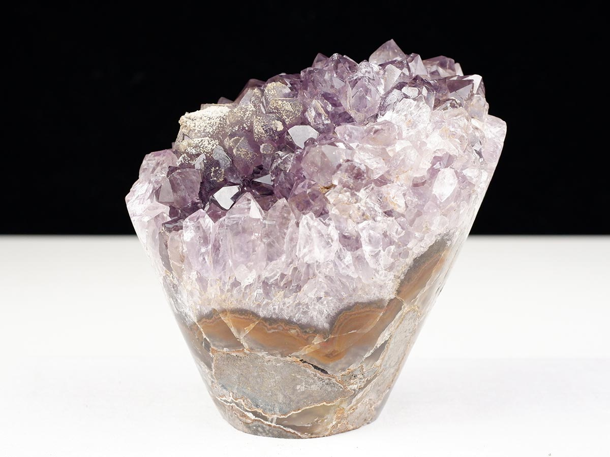 1.1Kg アメジストクラスター 原石 ウルグアイ産 花型 フラワー amethyst 一点物 282-746
