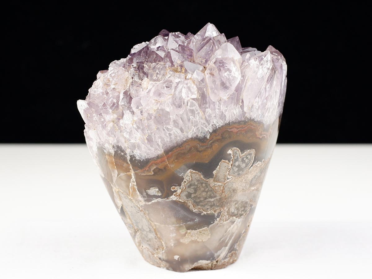 1.1Kg アメジストクラスター 原石 ウルグアイ産 花型 フラワー amethyst 一点物 282-746