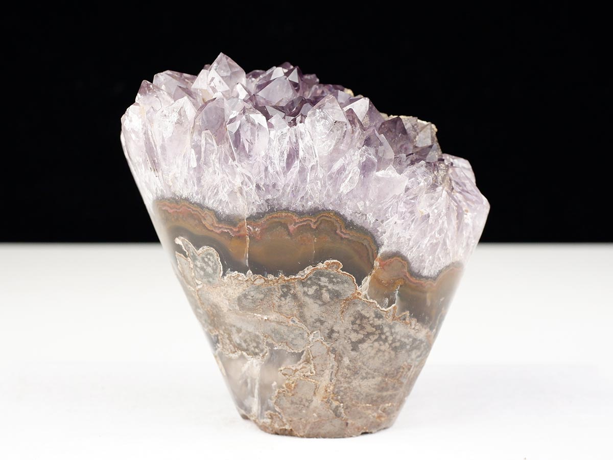 1.1Kg アメジストクラスター 原石 ウルグアイ産 花型 フラワー amethyst 一点物 282-746
