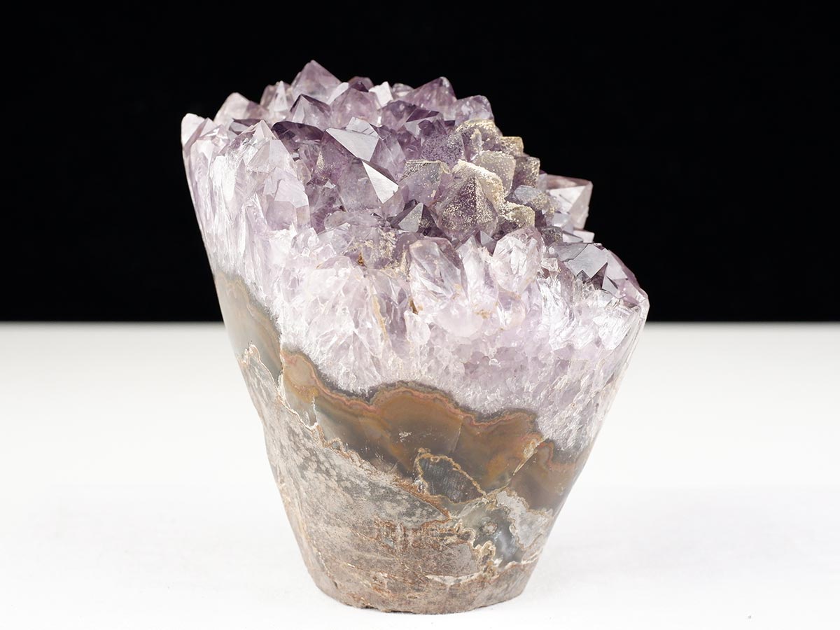 1.1Kg アメジストクラスター 原石 ウルグアイ産 花型 フラワー amethyst 一点物 282-746