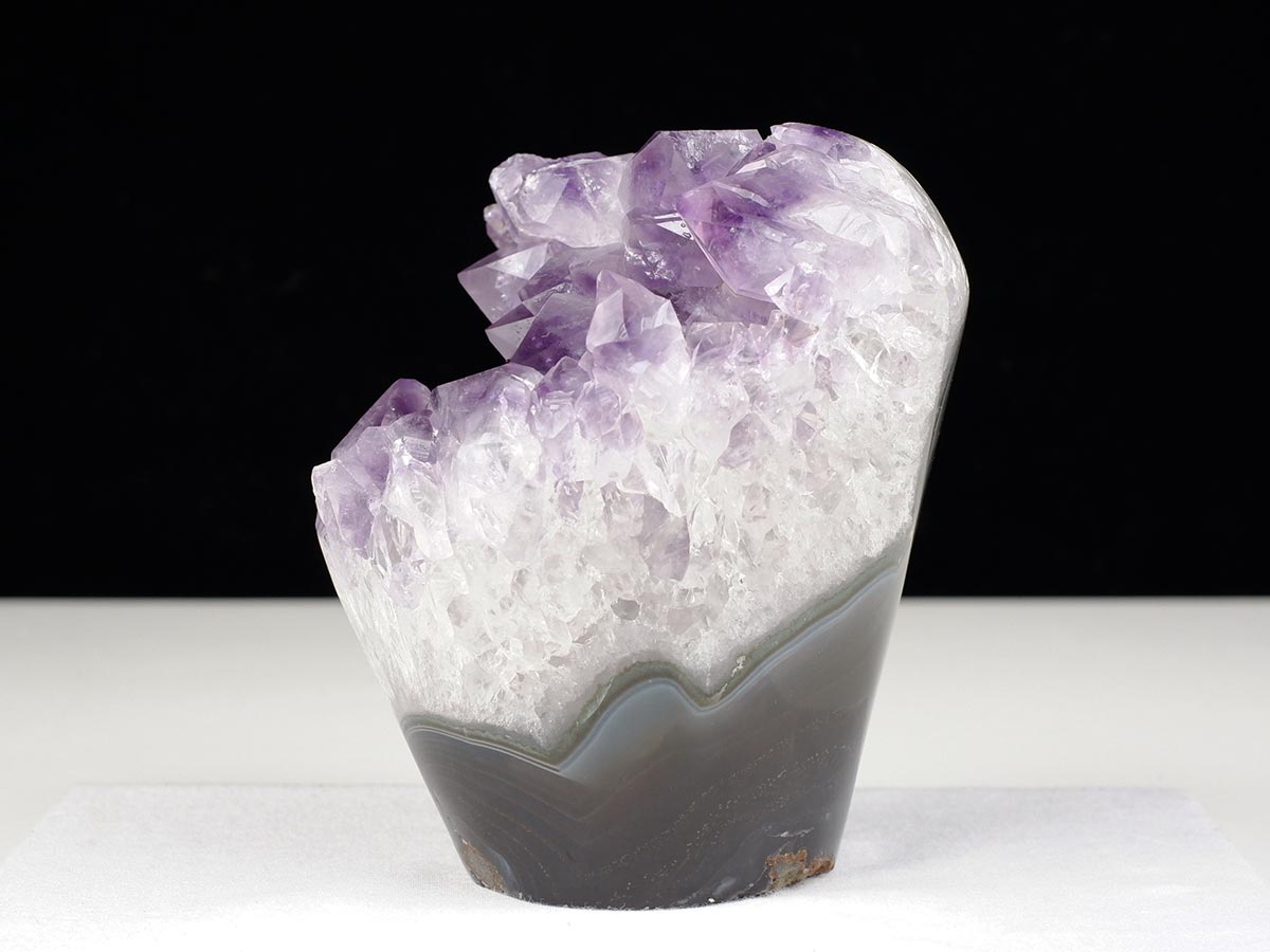 1.5Kg アメジストクラスター 原石 ウルグアイ産 花型 フラワー amethyst 一点物 282-747