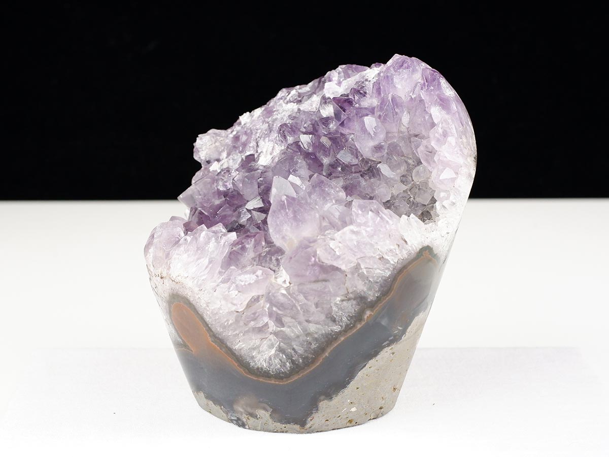 1.3Kg アメジストクラスター 原石 ウルグアイ産 花型 フラワー amethyst 一点物 282-748