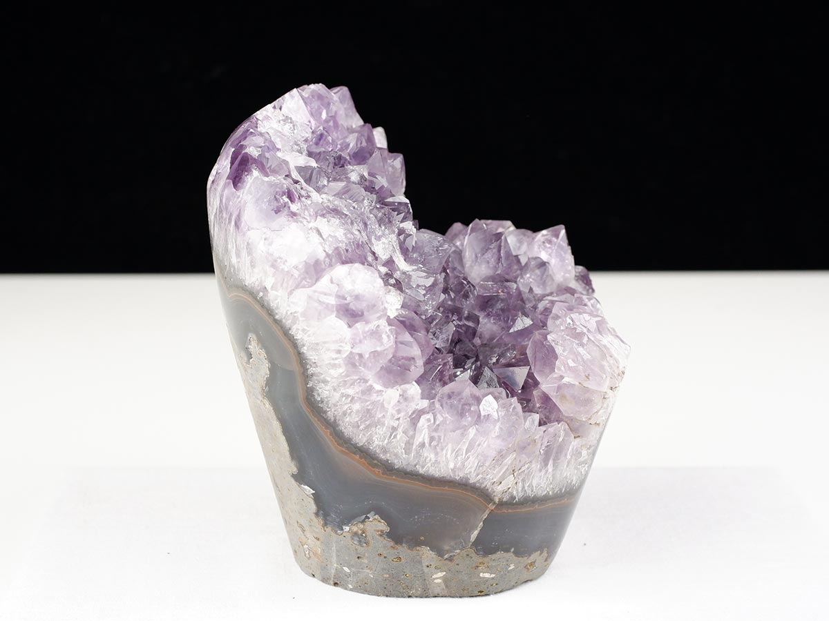 1.3Kg アメジストクラスター 原石 ウルグアイ産 花型 フラワー amethyst 一点物 282-748