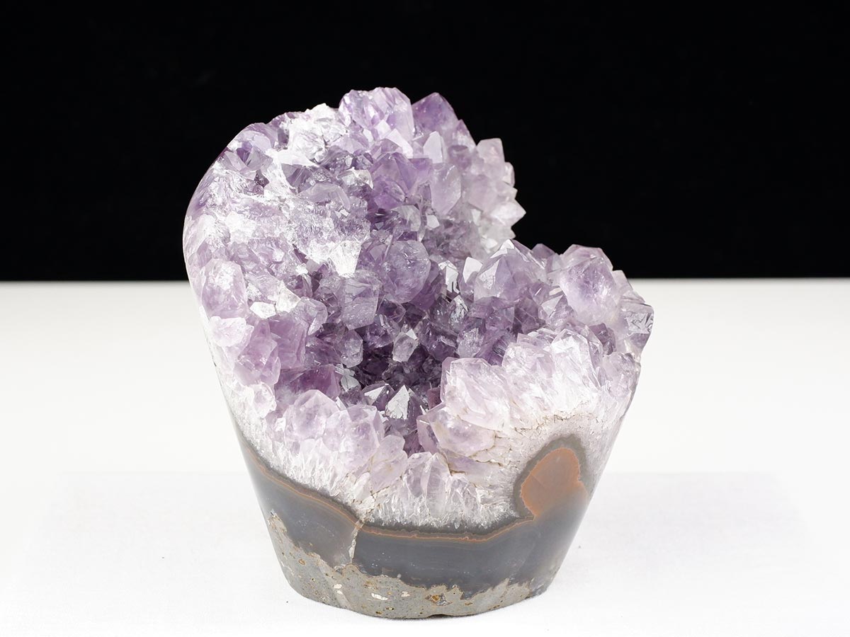 1.3Kg アメジストクラスター 原石 ウルグアイ産 花型 フラワー amethyst 一点物 282-748