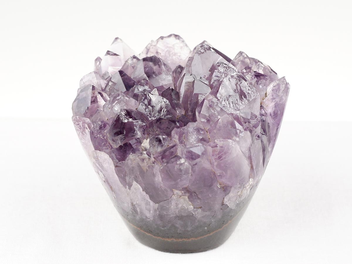 アメジストクラスター 原石 ウルグアイ産 花型 フラワー amethyst 一点物 282-749