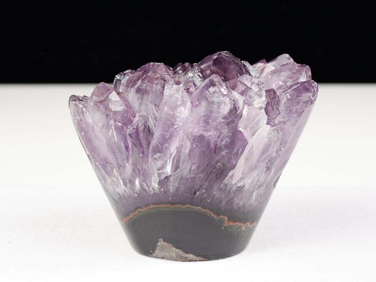 アメジストクラスター 原石 ウルグアイ産 花型 フラワー amethyst 一点物 282-749