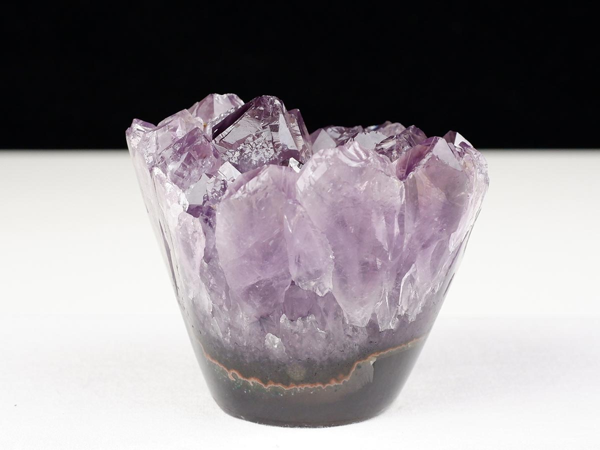 アメジストクラスター 原石 ウルグアイ産 花型 フラワー amethyst 一点物 282-749