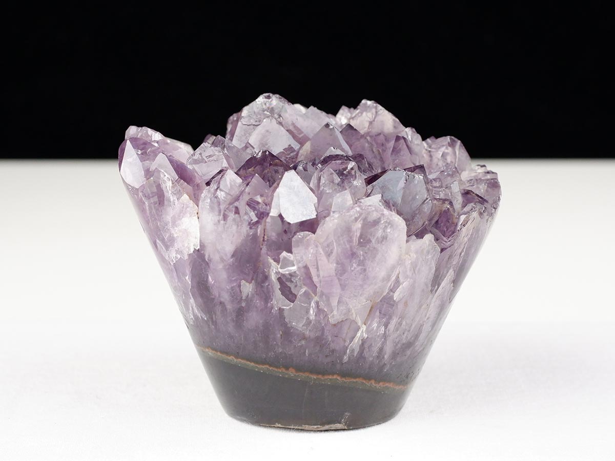 アメジストクラスター 原石 ウルグアイ産 花型 フラワー amethyst 一点物 282-749