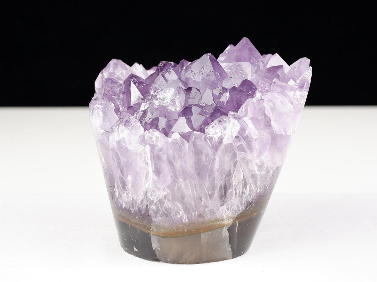 アメジストクラスター 原石 ウルグアイ産 花型 フラワー amethyst 一点物 282-750