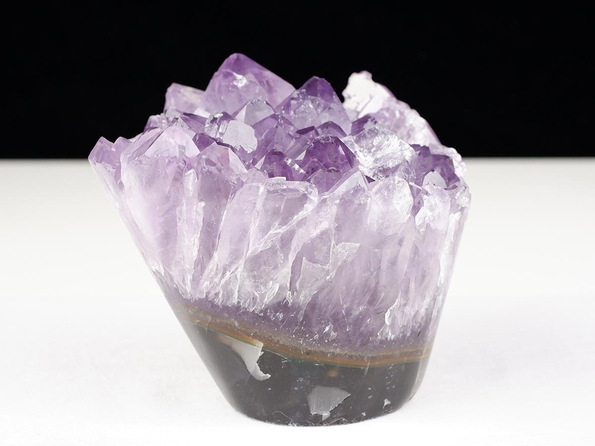 アメジストクラスター 原石 ウルグアイ産 花型 フラワー amethyst 一点物 282-750