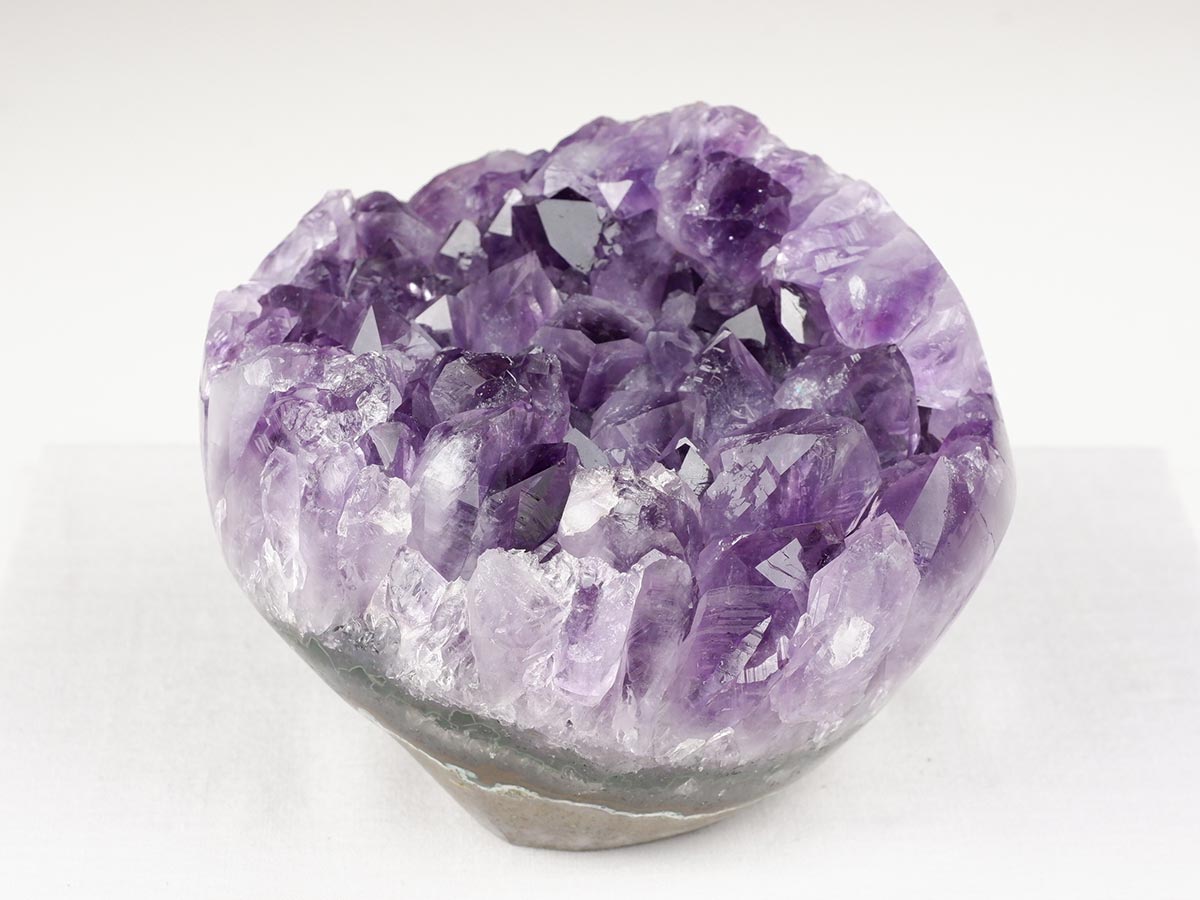 1.3Kg アメジストクラスター 原石 ウルグアイ産 花型 フラワー amethyst 一点物 282-751