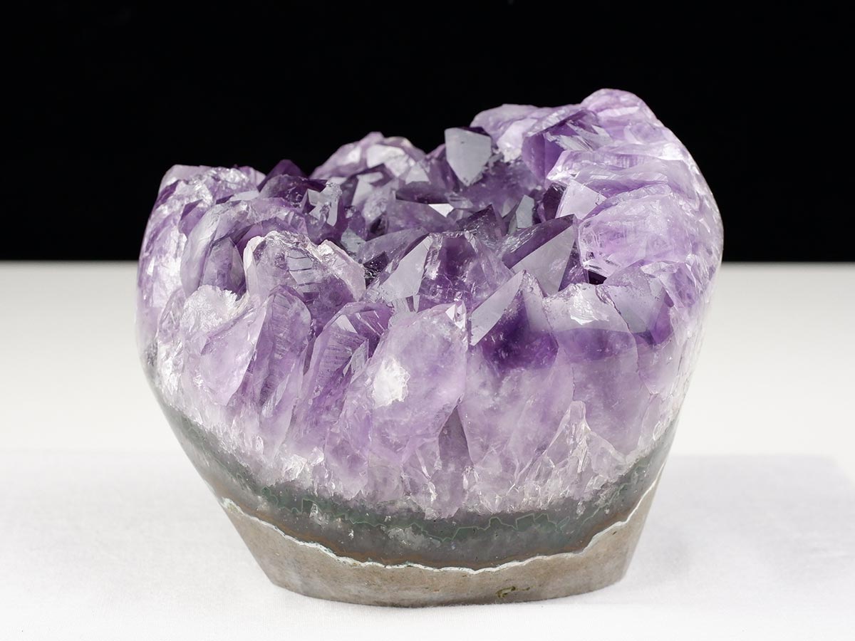1.3Kg アメジストクラスター 原石 ウルグアイ産 花型 フラワー amethyst 一点物 282-751
