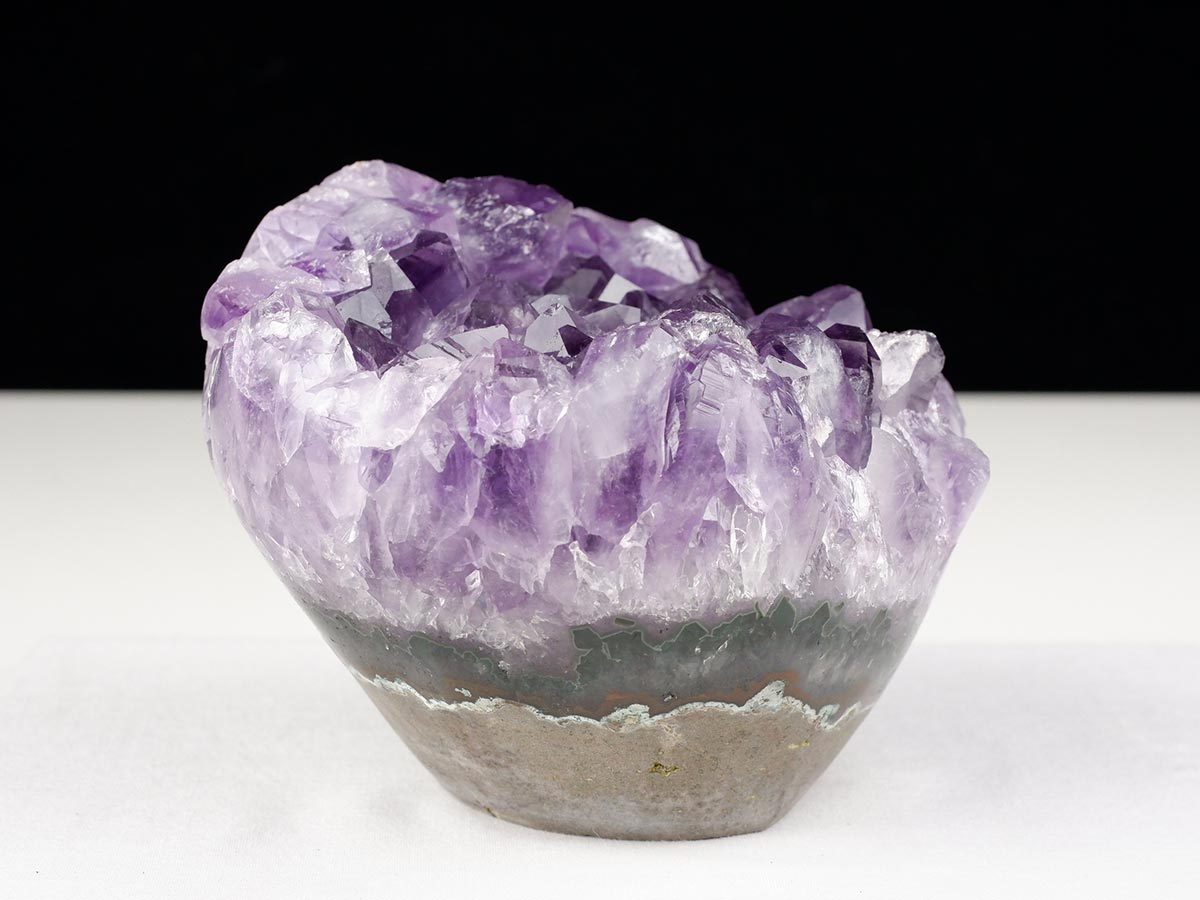 1.3Kg アメジストクラスター 原石 ウルグアイ産 花型 フラワー amethyst 一点物 282-751