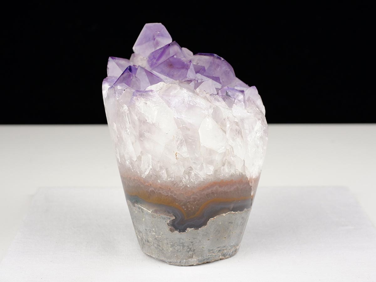 アメジストクラスター 原石 ウルグアイ産 花型 フラワー amethyst 一点物 282-753