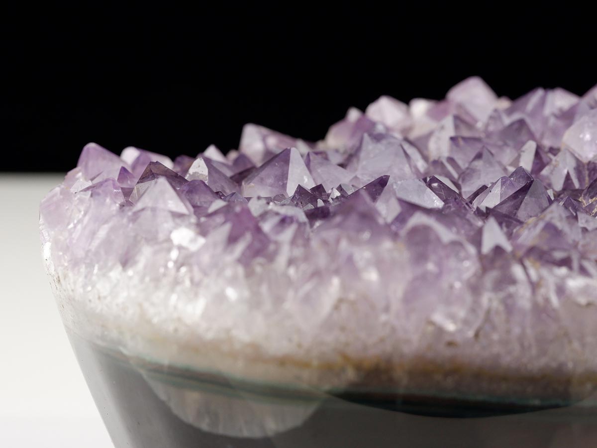 1.4Kg アメジストクラスター 原石 ウルグアイ産 花型 フラワー amethyst 一点物 282-755
