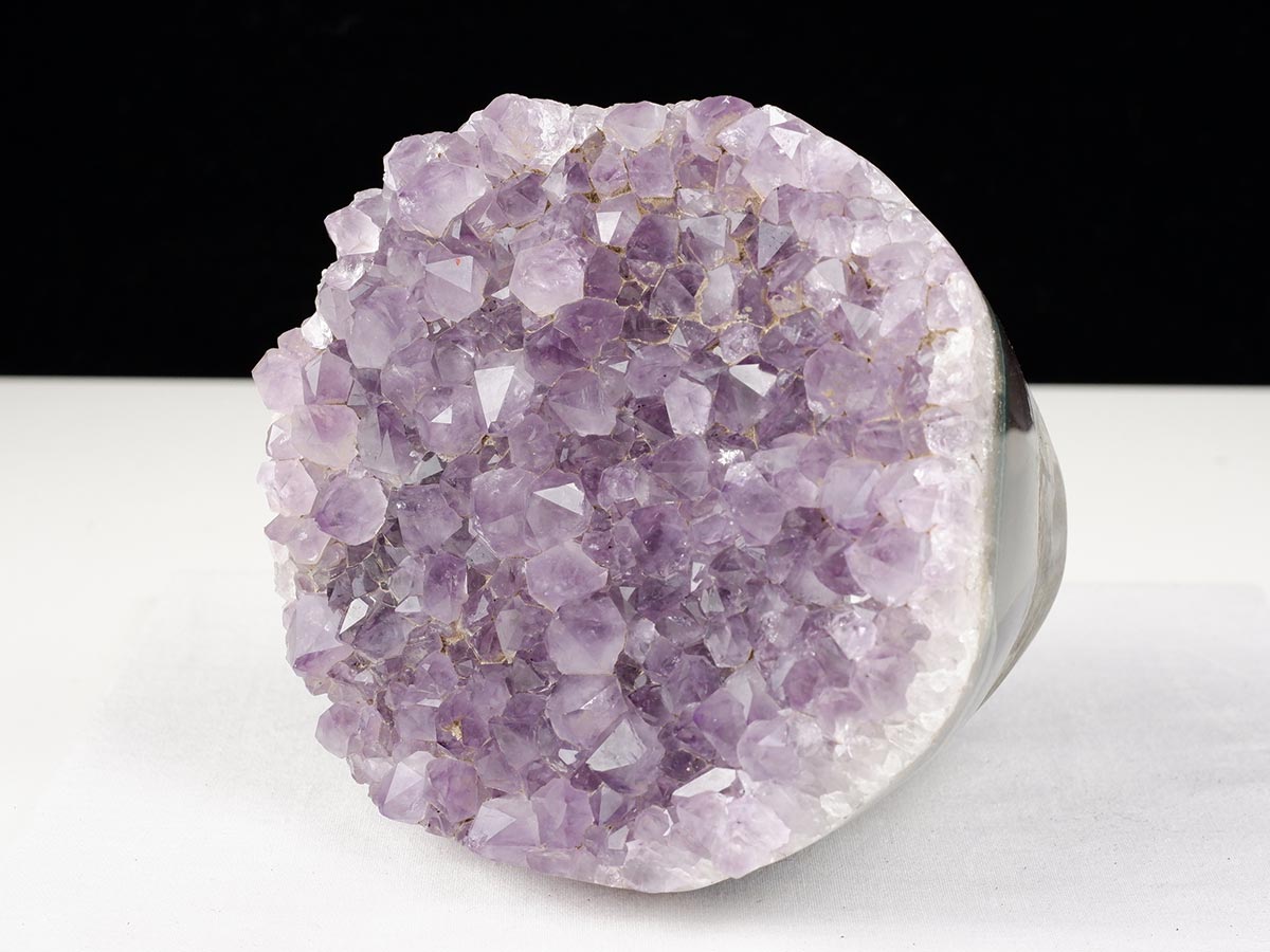 1.4Kg アメジストクラスター 原石 ウルグアイ産 花型 フラワー amethyst 一点物 282-755