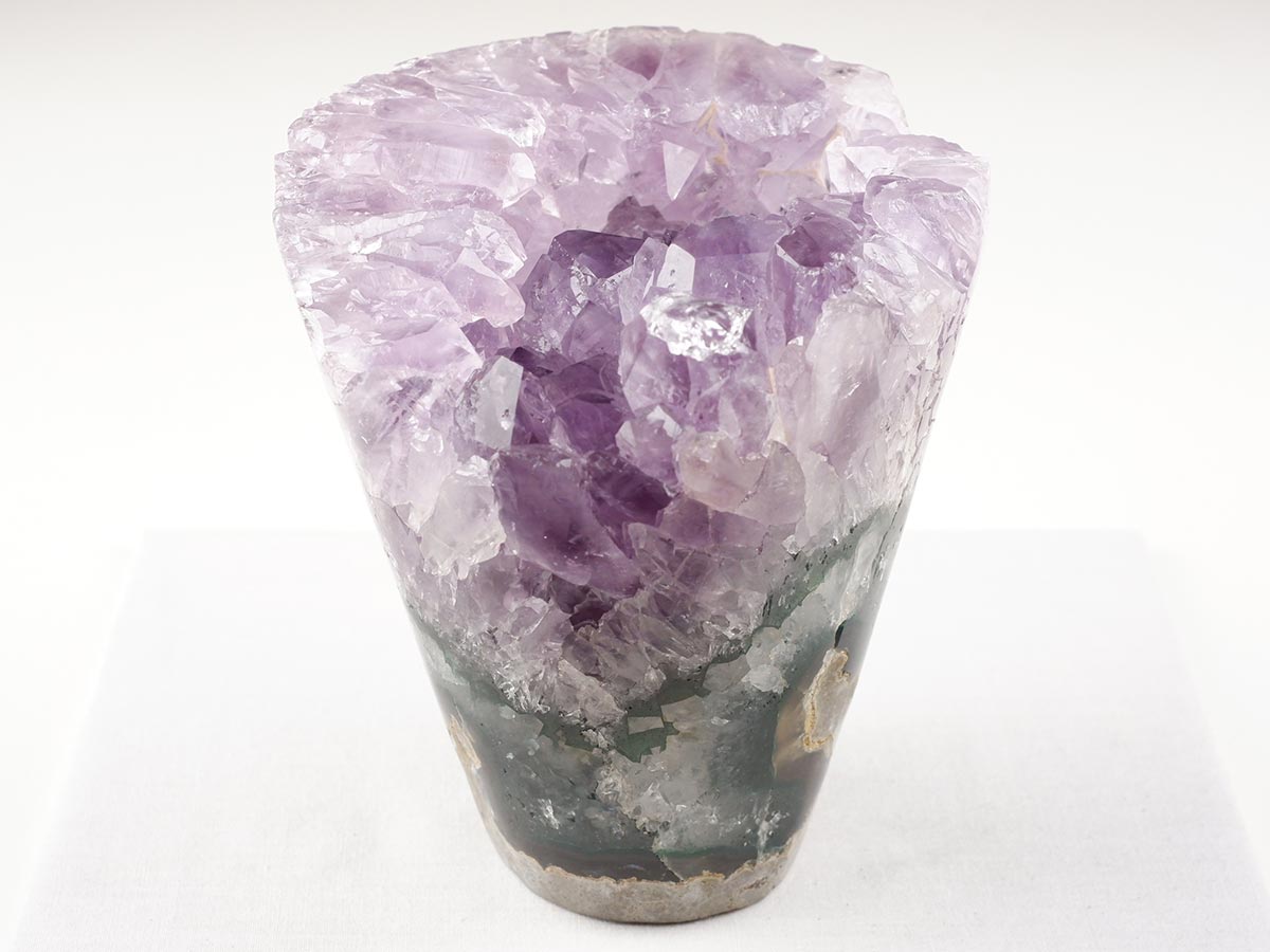 1.6Kg アメジストクラスター 原石 ウルグアイ産 花型 フラワー amethyst 一点物 282-757
