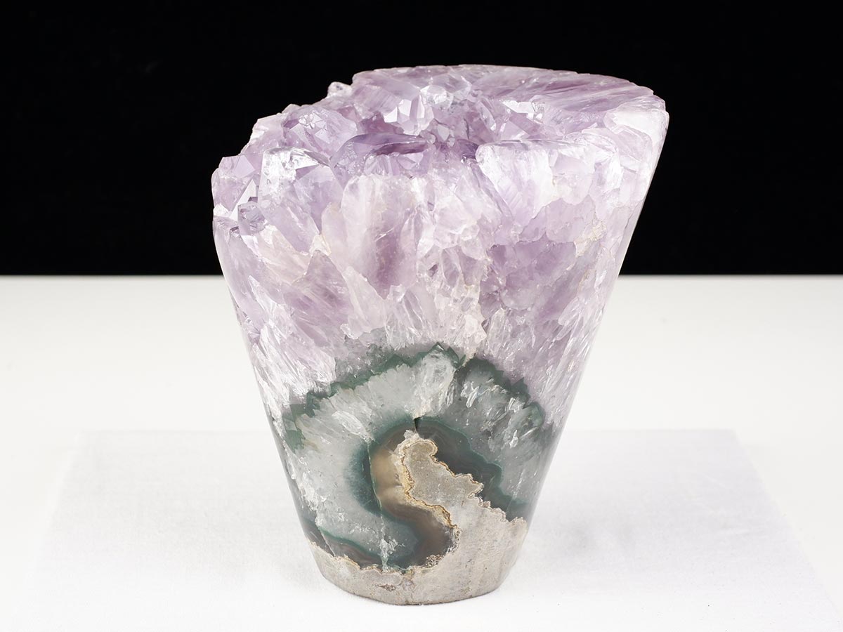 1.6Kg アメジストクラスター 原石 ウルグアイ産 花型 フラワー amethyst 一点物 282-757