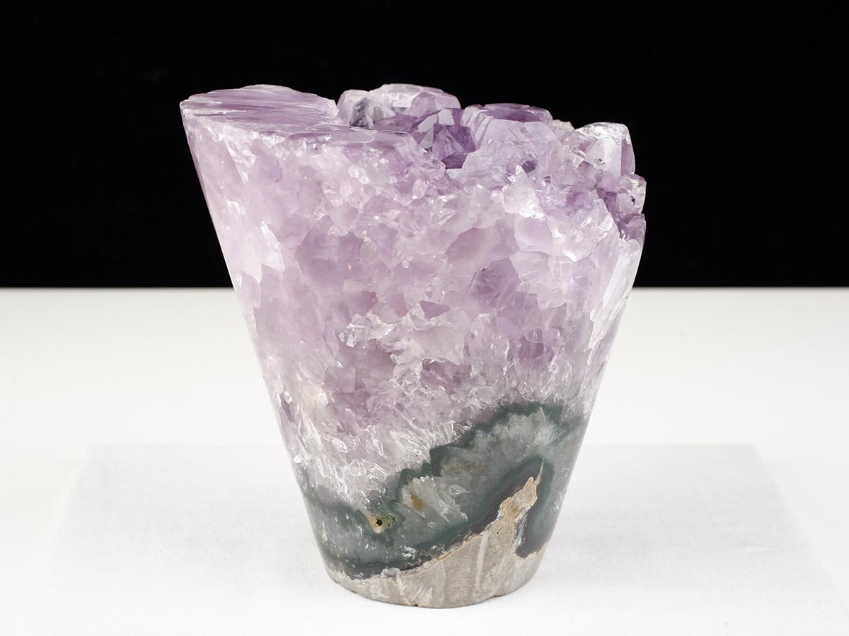 1.6Kg アメジストクラスター 原石 ウルグアイ産 花型 フラワー amethyst 一点物 282-757