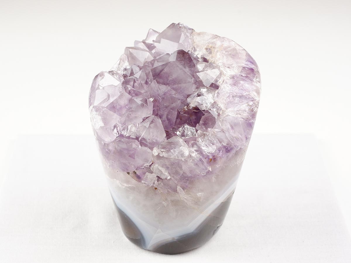1.1Kg アメジストクラスター 原石 ウルグアイ産 花型 フラワー amethyst 一点物 282-758