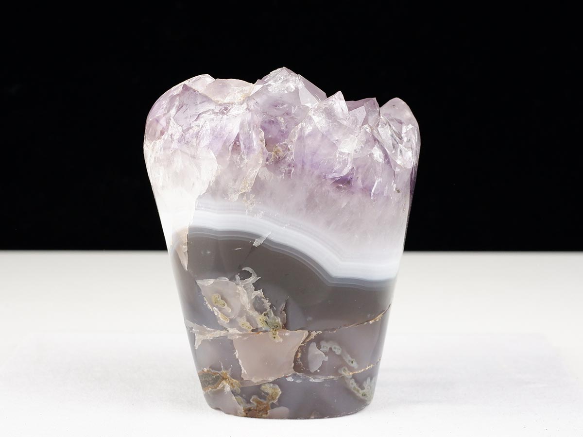 1.1Kg アメジストクラスター 原石 ウルグアイ産 花型 フラワー amethyst 一点物 282-758