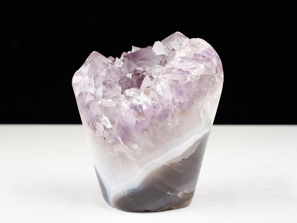 1.1Kg アメジストクラスター 原石 ウルグアイ産 花型 フラワー amethyst 一点物 282-758